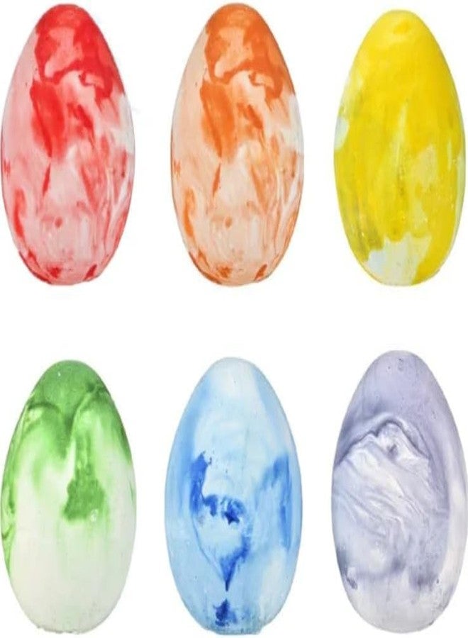 Chochkees Easter Marbelized Egg Chalk, 18 Sidewalk Chalk Eggs for Kids, Easter Basket Stuffers Gifts Fillers, Perfect For Easter Egg Hunt, Party Favors, 2.5" Inch - Image 5